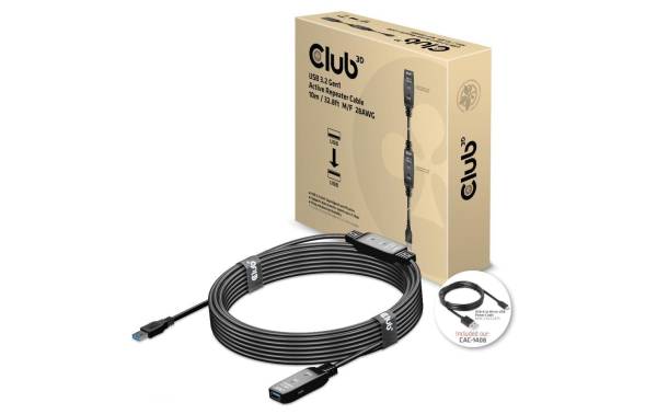 Club 3D USB 3.2 Gen.1-Verlängerungskabel USB A – USB A 10 m