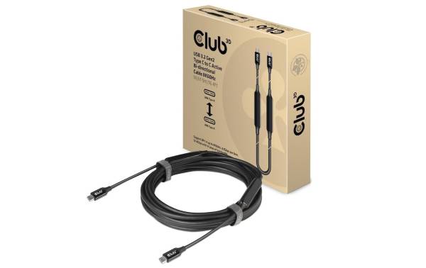 Club 3D Kabel USB Type-C – USB Type-C, 5 m, 8K60Hz
