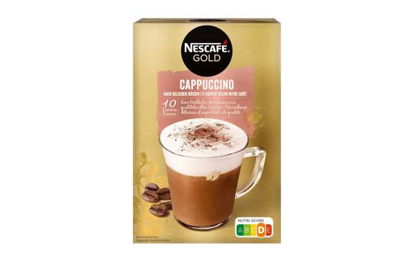 Nescafé Instant Kaffee Gold Cappuccino 10 Portionen