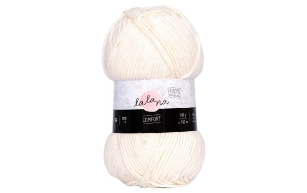 lalana Wolle Comfort 100 g, Crème