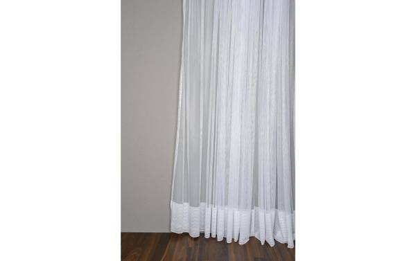 Stotz Decor AG Tagvorhang mit Faltenband ISI 140 x 150 cm, Weiss