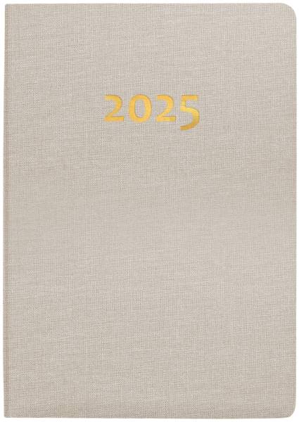 BIELLA Taschenagenda Tell 2025 823201100025 2T/1S beige ML 8.5×12.5cm