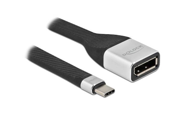 Delock Kabel FPC Flachbandkabel USB Type-C – DisplayPort, 0.14 m