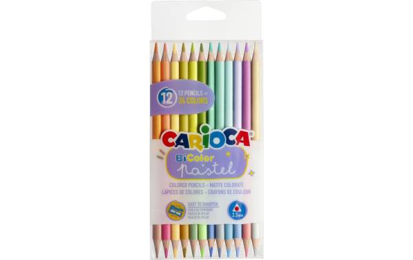 Carioca Farbstifte BiColor 12 Stück, Mehrfarbig
