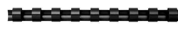 Plastikbinderücken 8 mm A4 schwarz, rund 100 Stück FELLOWES 5345707