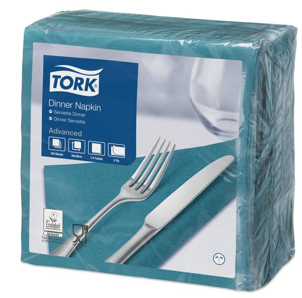 TORK-477906 Dinnerservietten Blaugrün -