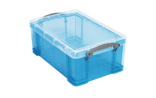 Kunststoffbox 9lt transparent blau USEFULBOX 68502706