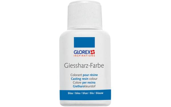 Glorex Farbpigmente Giessharz Farbe 20 ml, Blau