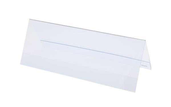 sigel Tischaufsteller, Hartplastik, 240 x 90 mm, Dachform