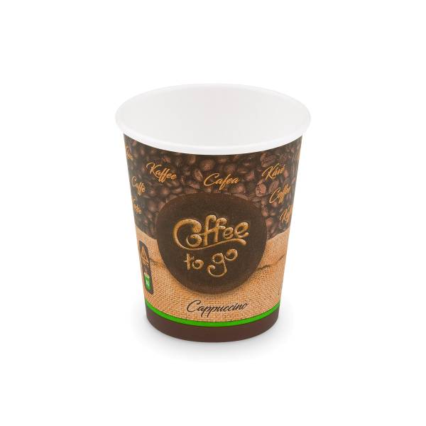 Pappbecher -Coffee to go- 80mm 280ml M: 0,2L,8oz – 50 Stück