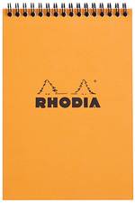 RHODIA Spiralnotizblock No. 16, DIN A5, kariert, orange