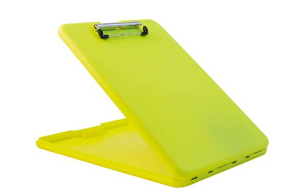 SAUNDERS Klemmbrett "SlimMate Safety", neongelb