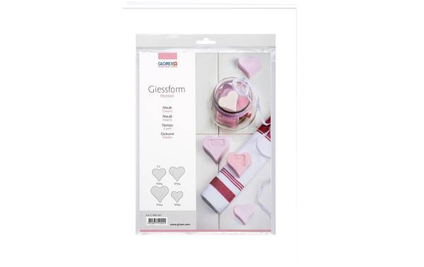 Glorex Giessform Herzen 50 – 65 mm