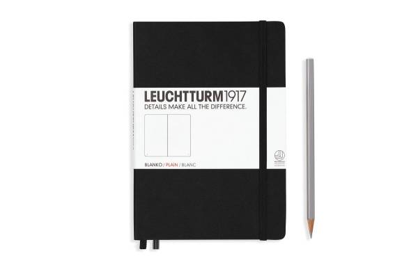 Leuchtturm Notizbuch Medium A5, Uni, Schwarz