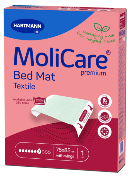 MoliCare® Bed Mat Textile 7 Bettschutzeinlage Karton à 1 Stück 75 x 185 cm