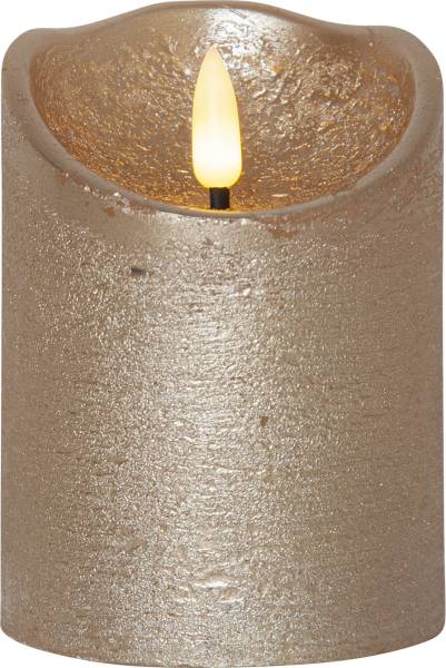 LED Pillar Kerze Flamme Rustic