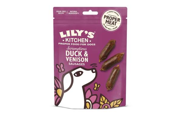 Lily&#039;s Kitchen Duck and Venison Sausages, 70 g
