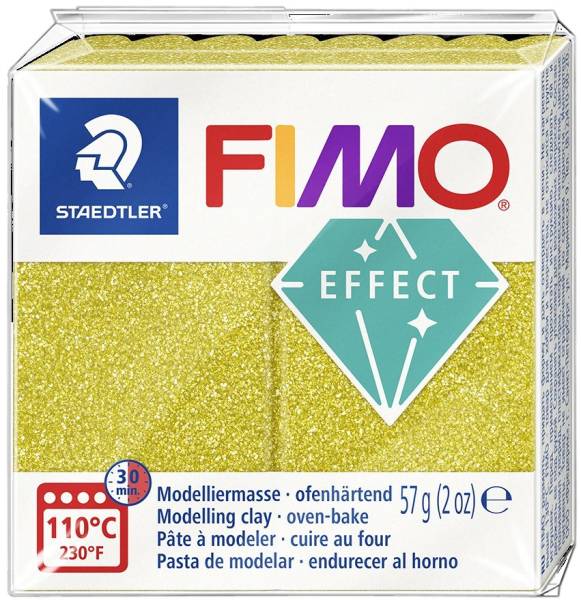 FIMO EFFECT Modelliermasse, ofenhärtend, roségold-glitter