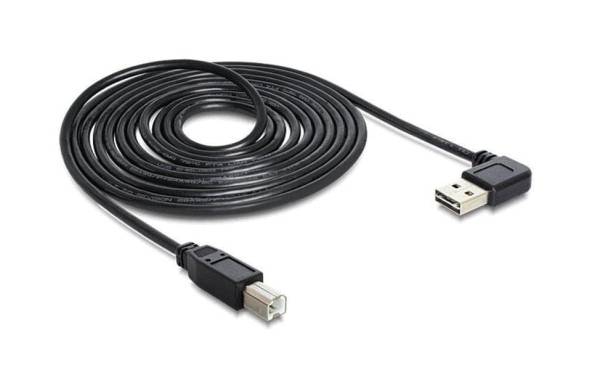 Delock USB 2.0-Kabel EASY-USB USB A – USB B 3 m