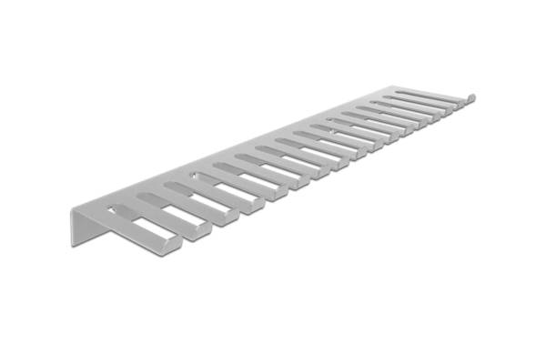 Delock Kabelführungsschiene 325x90mm, Wand, Grau