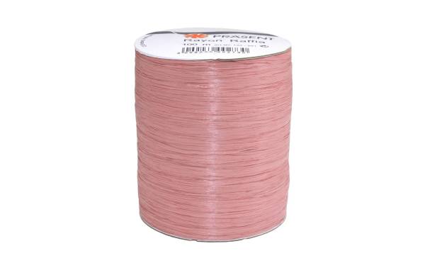 Pattberg Geschenkband Raffia Rayon 100 m, Altrosa