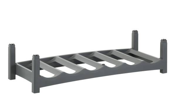 Rotho Flaschenregal Vario für 6 Flaschen, Grau