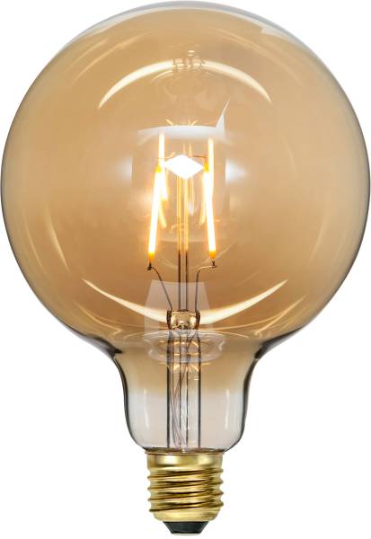 LED Leuchtmittel E27 G125 Plain Amber