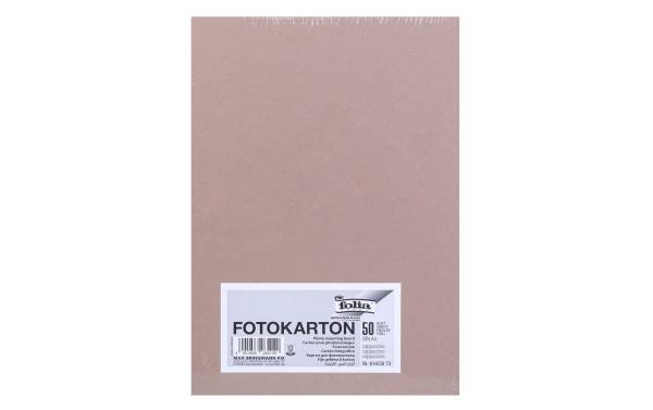 folia Fotokarton, DIN A4, 300 g/qm, cappuccino