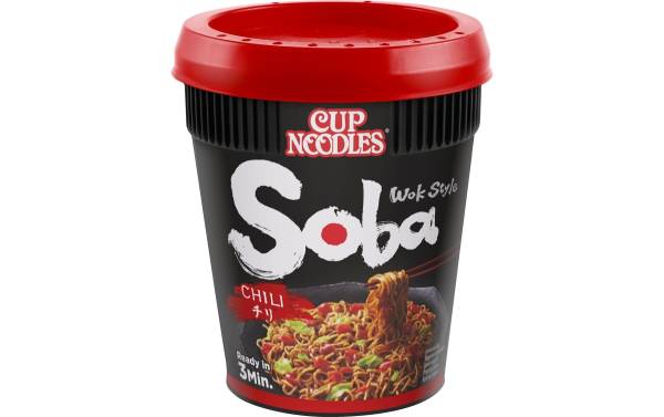 Nissin Food Becher Soba Cup Nudeln Chilli 92 g
