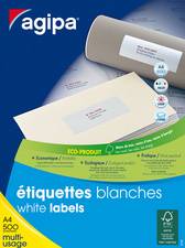 agipa Adress-Etiketten, 210 x 297 mm, weiß