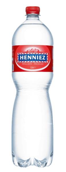 Mineralwasser rot PET 1.5lt mit Kohlensäure 6 Stück HENNIEZ 8240