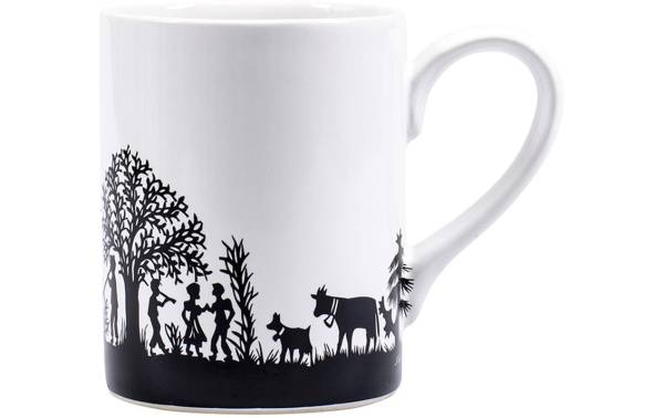 Kadastar Universaltasse Bergchilbi 400 ml, 1 Stück, Schwarz/Weiss