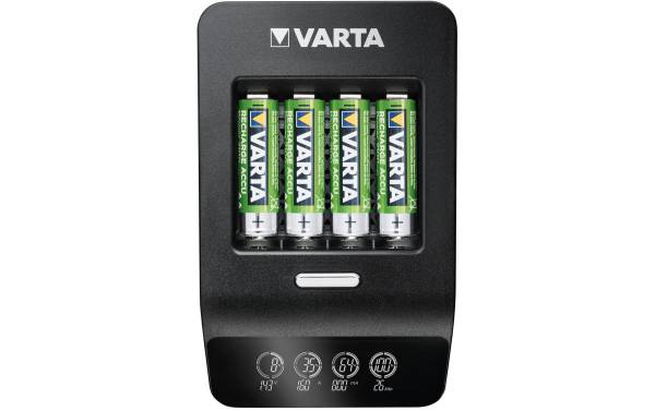 VARTA Ladegerät LCD Ultra Fast Charger+, inkl. 4x Mignon