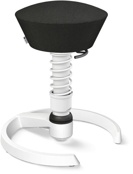 AERIS Sitzhocker Swopper 101STWHWHCP0 weiss/schwarz, mit Gleiter