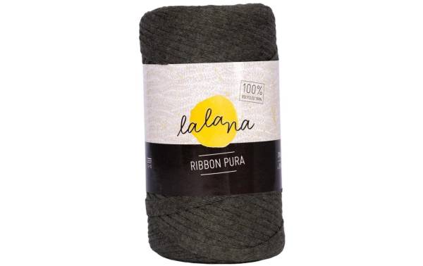 lalana Wolle Ribbon Pura 200 g, Khaki