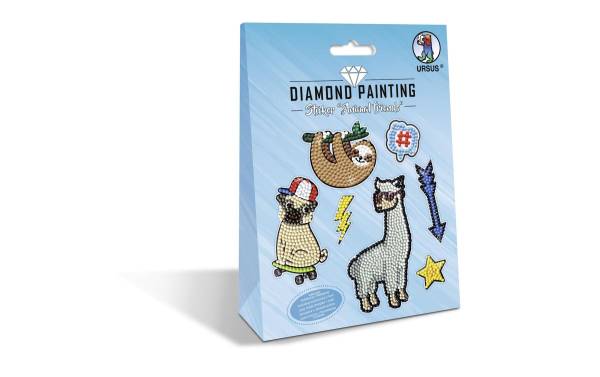 Diamond Sticker Animal 10x15cm 2 Bogen URSUS 43500005