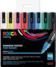 POSCA Pigmentmarker PC-5M, 8er Box, kalte Farben