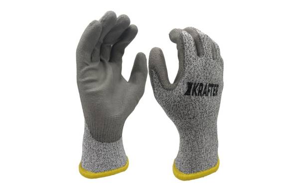 Krafter Arbeitshandschuh Nylon, 8/M, Grau