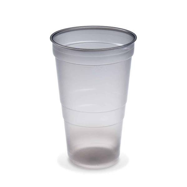 Mehrwegbecher (PP) Reware Cheers rauchgrau transparent 95mm 0,5L – 25 Stück