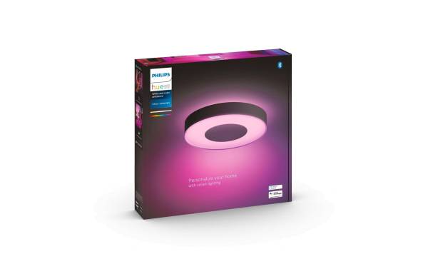 Philips Hue Deckenleuchte White & Color Ambiance, Infuse L, Schwarz, BT