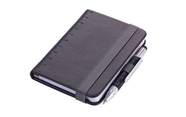 Troika Notizbuch LILIPAD+LILIPUT A7, Blanko, Schwarz