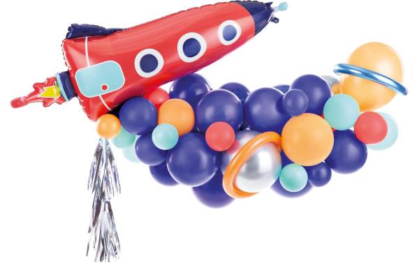 Partydeco Luftballon Rakete Mehrfarbig, 154 x 130 cm, 15-teilig
