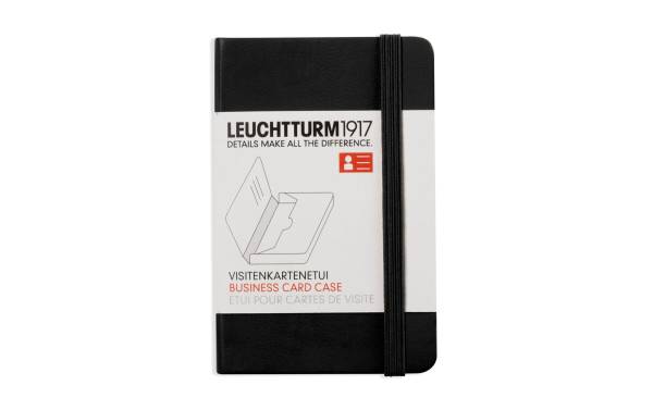 Leuchtturm Visitenkartenetui Schwarz