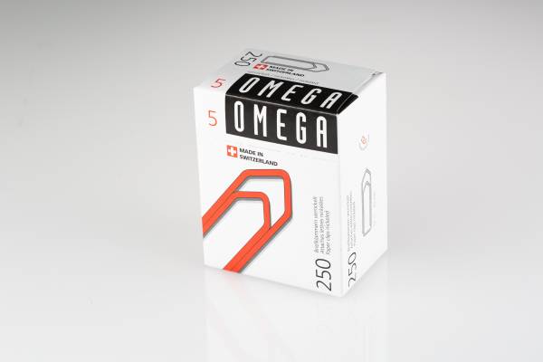OMEGA Büroklammern Gr.5 134000557 vernickelt, 43mm 250 Stück