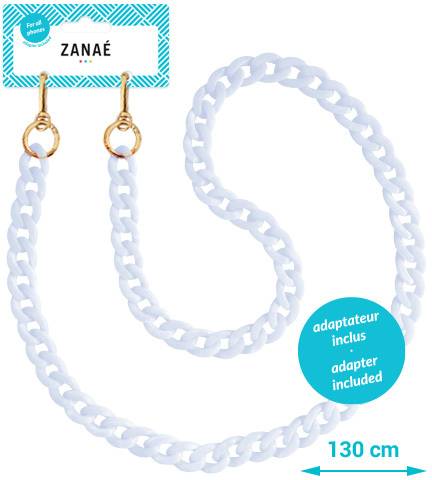 ZANAÉ Phone Necklace Crystal 17466 Summer Harmony white