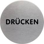 DURABLE Piktogramm "Ziehen", Durchmesser: 65 mm, silber