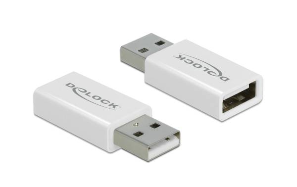 Delock USB-Adapter 2.0, Datenblocker USB-A Stecker – USB-A Buchse