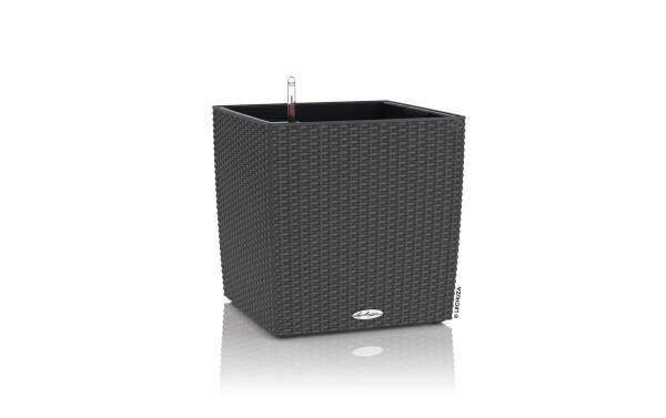 Lechuza Blumentopf Cube Cottage 40 Anthrazit