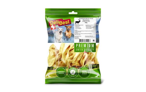 DeliBest Kausnack Premium Hirschohren, 100 g