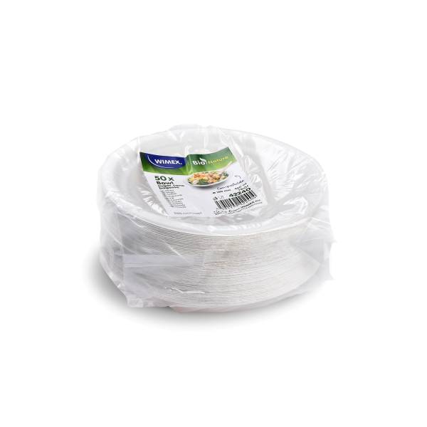 Schale Zuckerrohr-Bagasse 180mm 400ml – 50 Stück